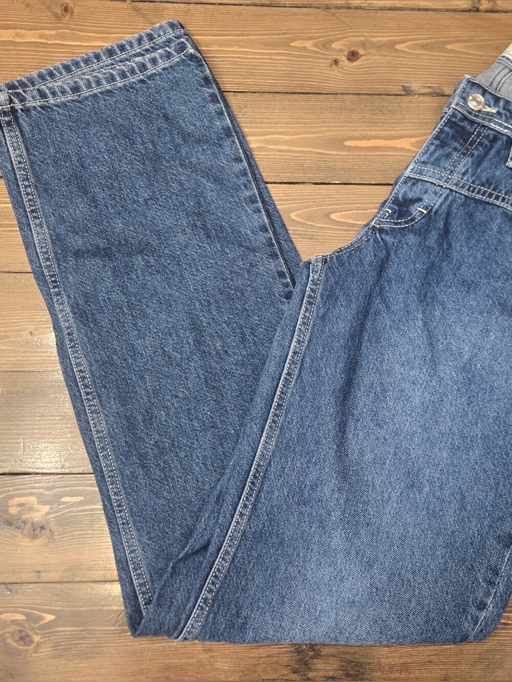 Womens We The Free Straight Leg Jeans in Medium Blue Size 28